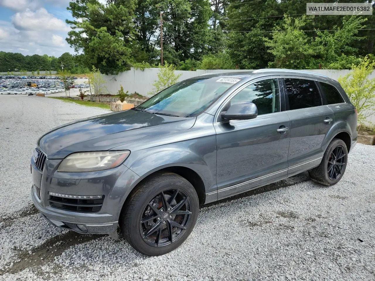 2014 Audi Q7 Premium Plus VIN: WA1LMAFE2ED016382 Lot: 62724155
