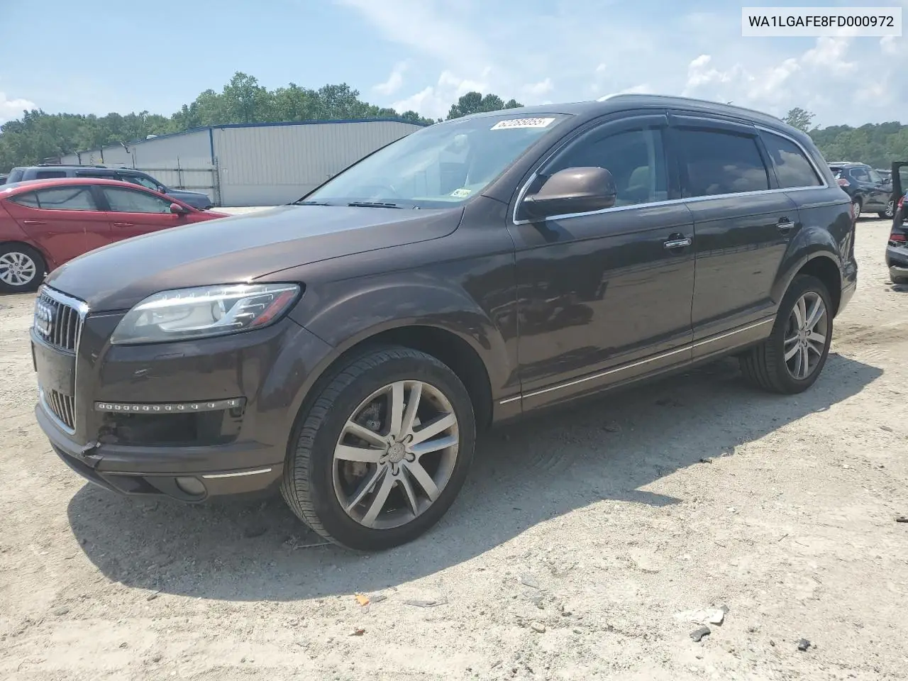 2015 Audi Q7 Premium Plus VIN: WA1LGAFE8FD000972 Lot: 62285055
