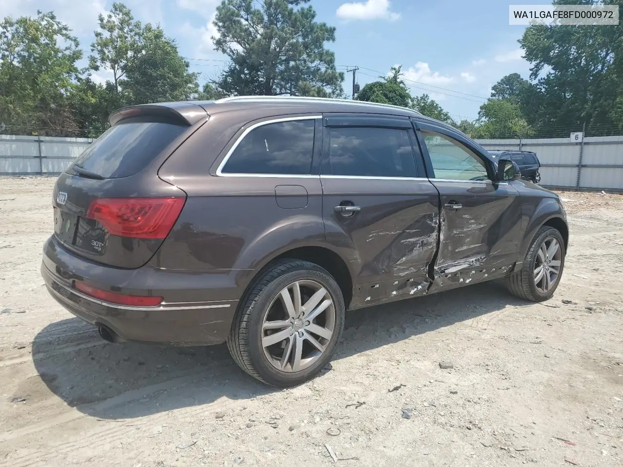 2015 Audi Q7 Premium Plus VIN: WA1LGAFE8FD000972 Lot: 62285055