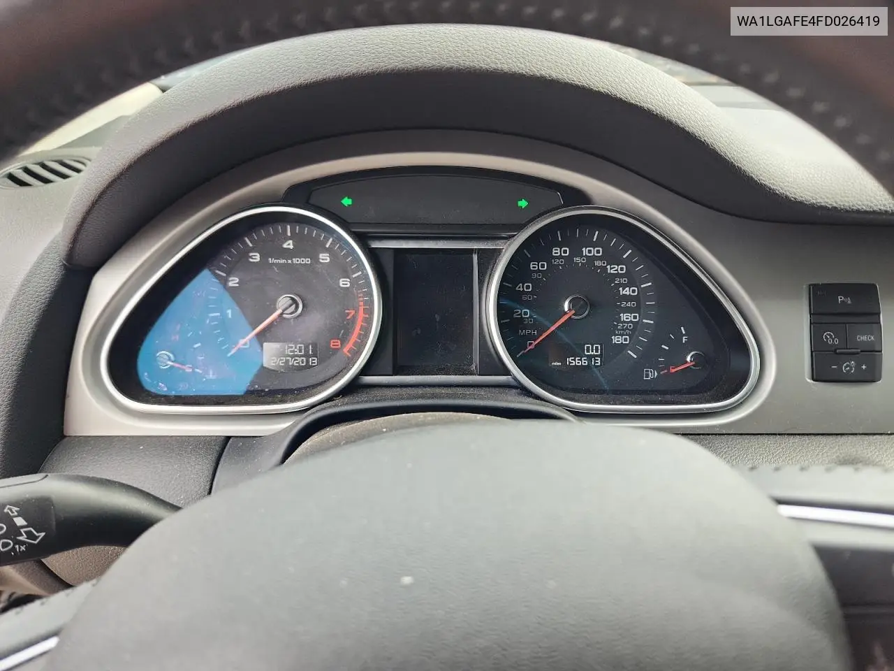 2015 Audi Q7 Premium Plus VIN: WA1LGAFE4FD026419 Lot: 62764485