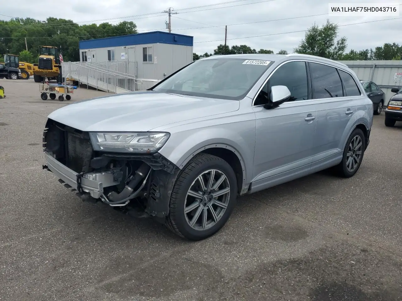 2017 Audi Q7 Premium Plus VIN: WA1LHAF75HD043716 Lot: 61572205