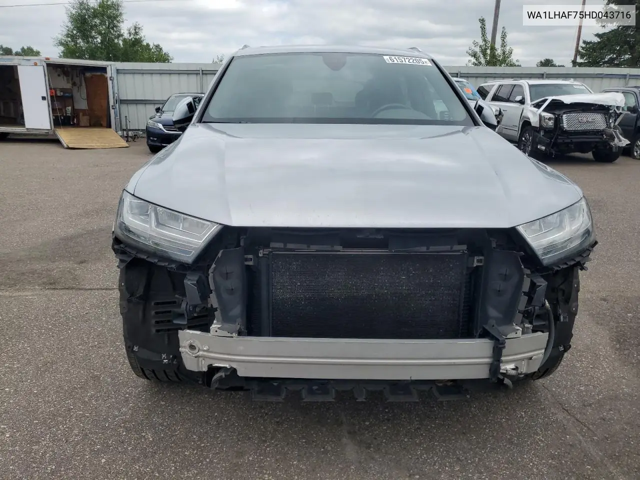 2017 Audi Q7 Premium Plus VIN: WA1LHAF75HD043716 Lot: 61572205