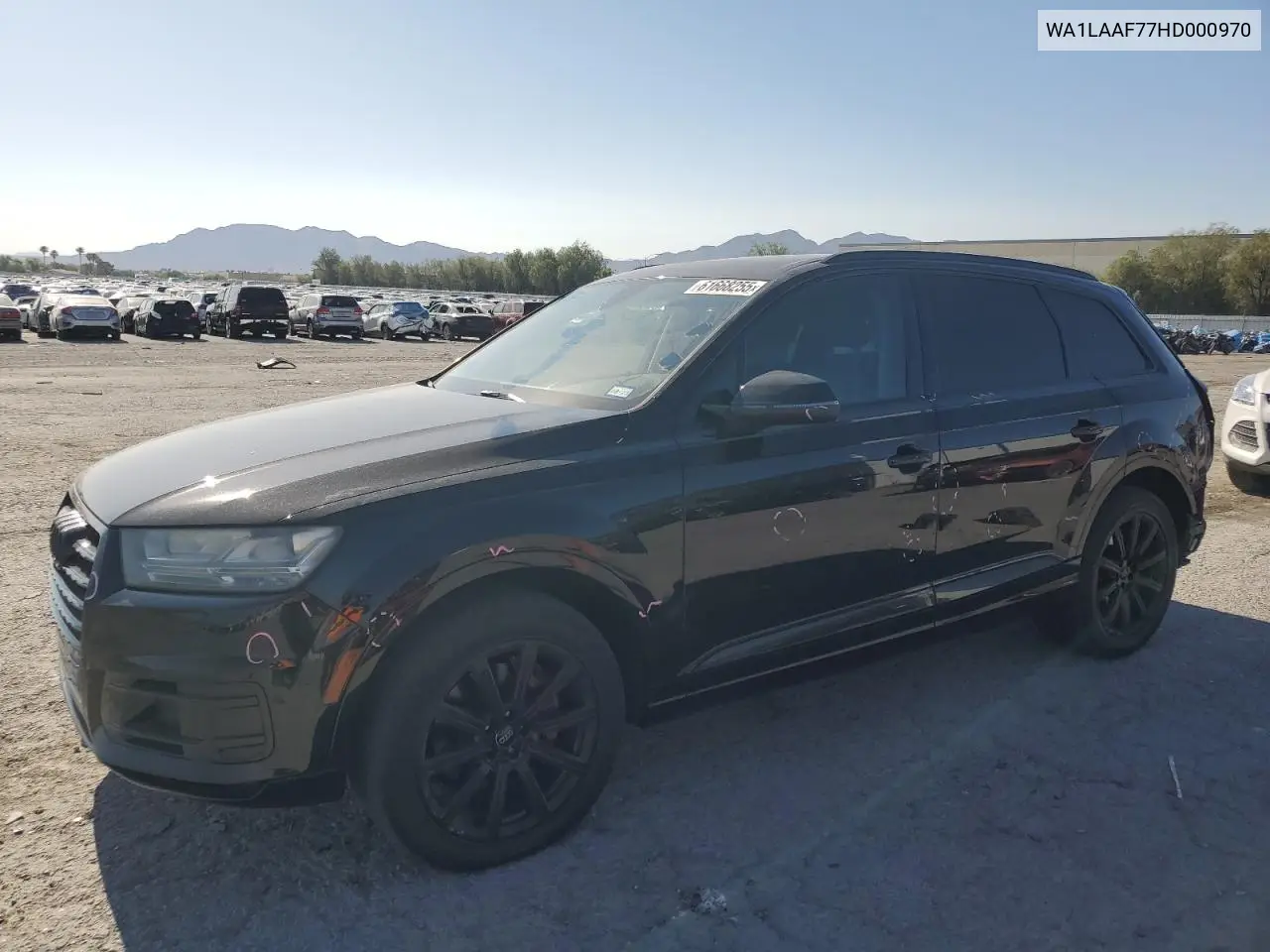 2017 Audi Q7 Premium Plus VIN: WA1LAAF77HD000970 Lot: 61668255