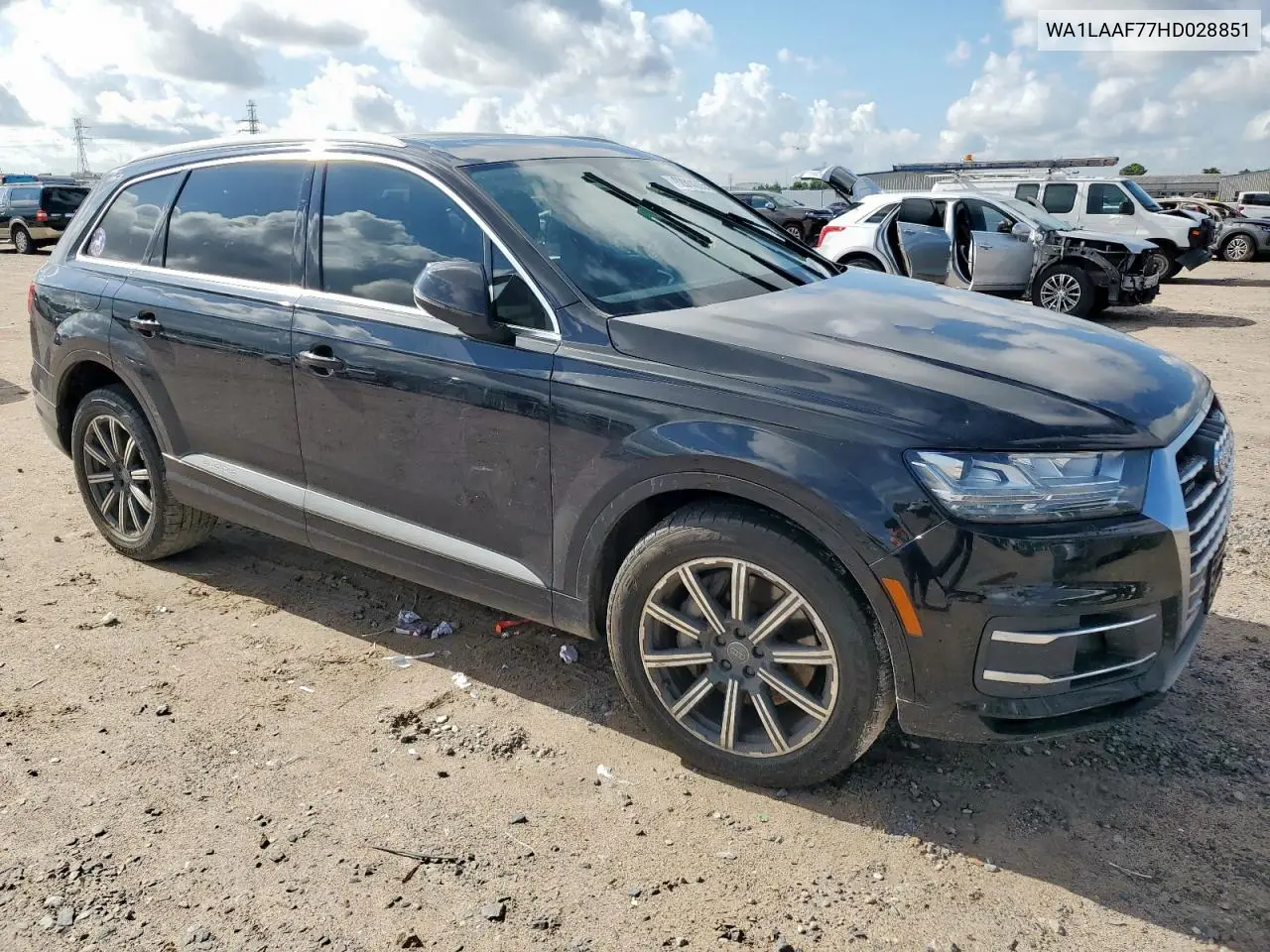2017 Audi Q7 Premium Plus VIN: WA1LAAF77HD028851 Lot: 62314555