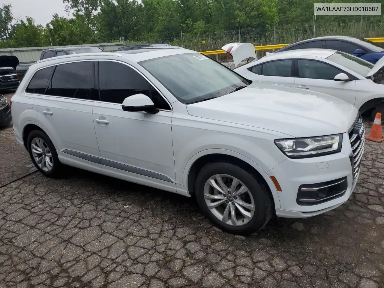 2017 Audi Q7 Premium Plus VIN: WA1LAAF73HD018687 Lot: 62917895