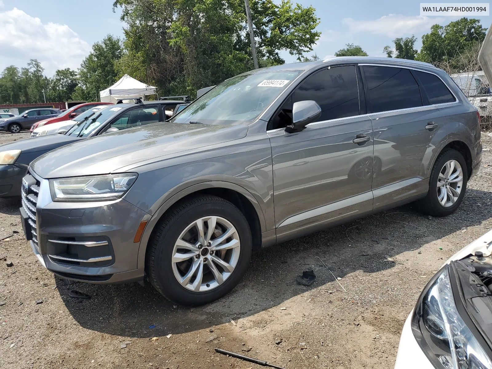2017 Audi Q7 Premium Plus VIN: WA1LAAF74HD001994 Lot: 65994174
