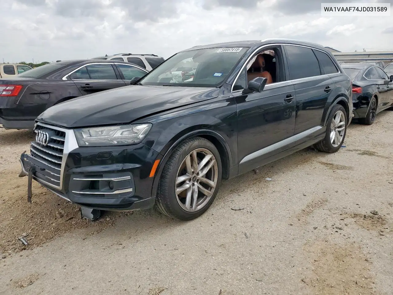 2018 Audi Q7 Prestige VIN: WA1VAAF74JD031589 Lot: 58857415