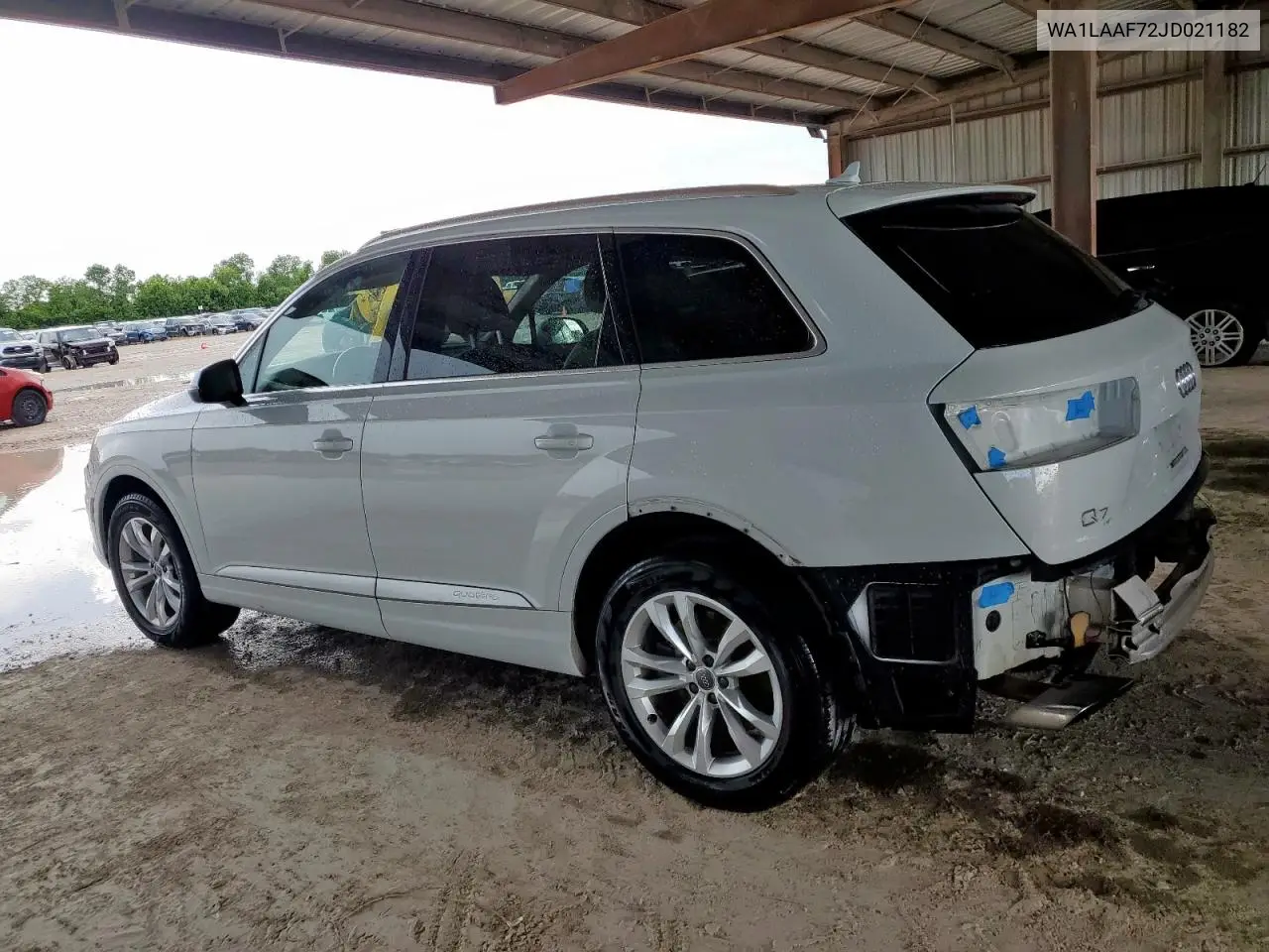 2018 Audi Q7 Premium Plus VIN: WA1LAAF72JD021182 Lot: 62238415