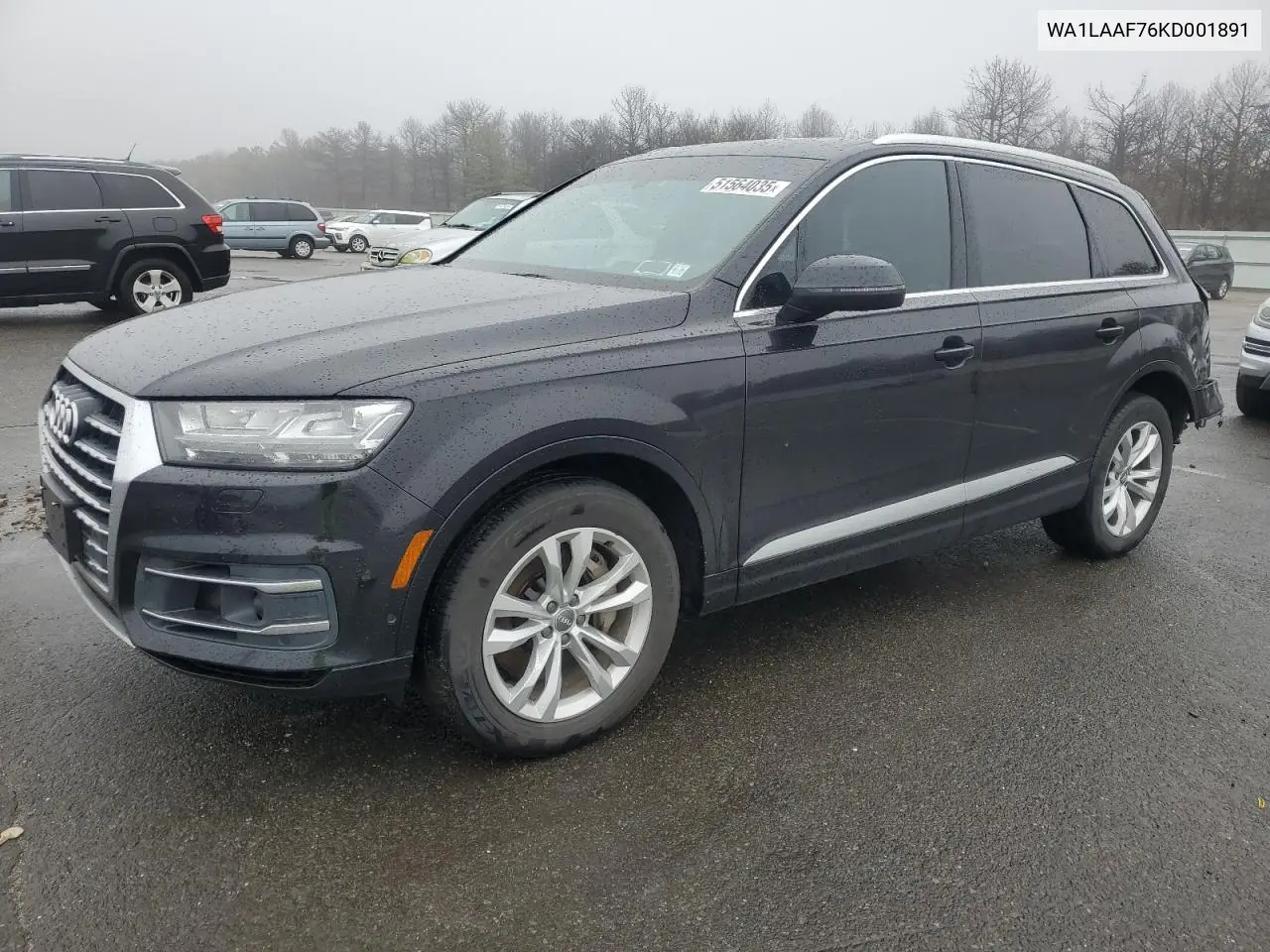 2019 Audi Q7 Premium Plus VIN: WA1LAAF76KD001891 Lot: 51564035