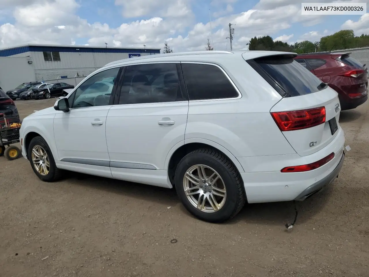 2019 Audi Q7 Premium Plus VIN: WA1LAAF73KD000326 Lot: 54369365
