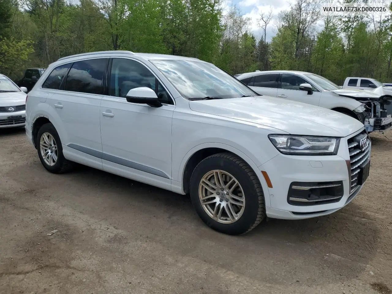 2019 Audi Q7 Premium Plus VIN: WA1LAAF73KD000326 Lot: 54369365
