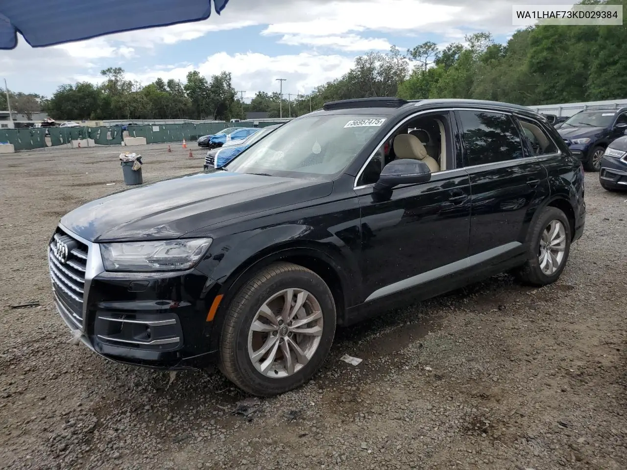 2019 Audi Q7 Premium Plus VIN: WA1LHAF73KD029384 Lot: 56957475