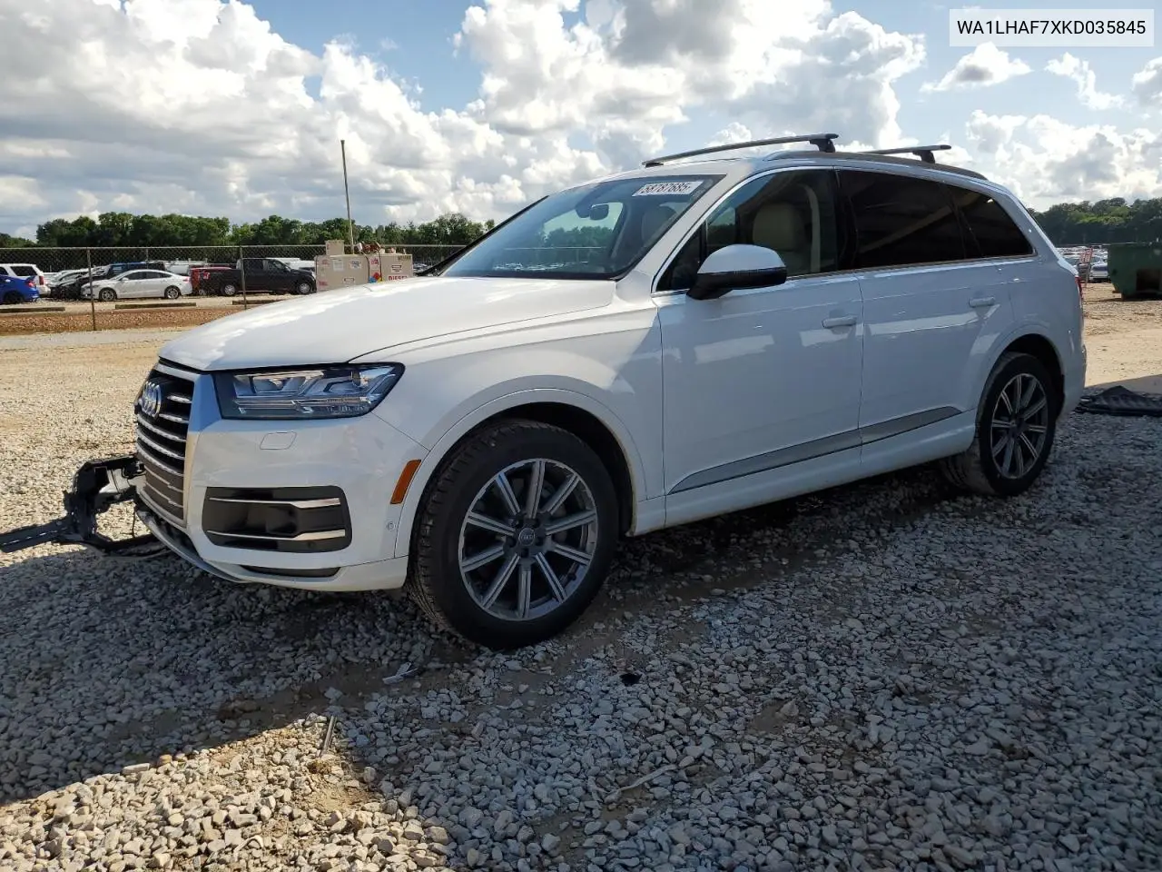 2019 Audi Q7 Premium Plus VIN: WA1LHAF7XKD035845 Lot: 58787685