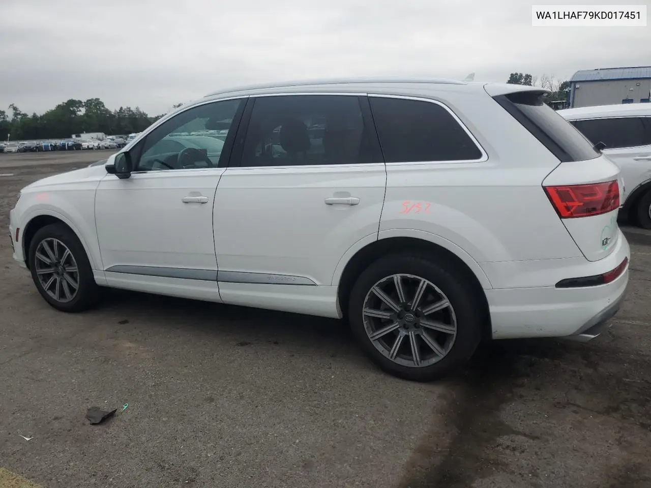 2019 Audi Q7 Premium Plus VIN: WA1LHAF79KD017451 Lot: 61527125