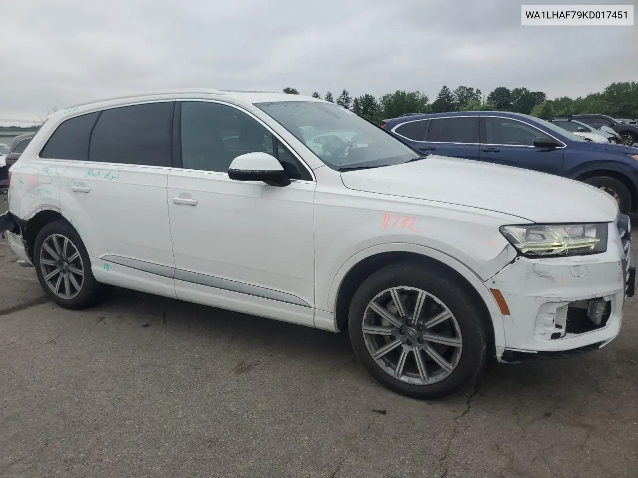 2019 Audi Q7 Premium Plus VIN: WA1LHAF79KD017451 Lot: 61527125