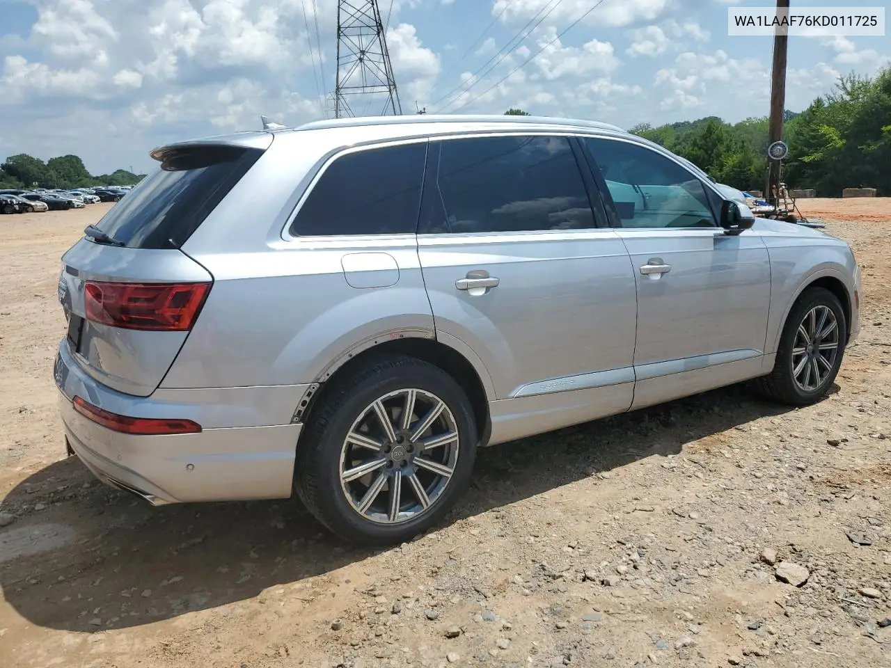 2019 Audi Q7 Premium Plus VIN: WA1LAAF76KD011725 Lot: 62845265