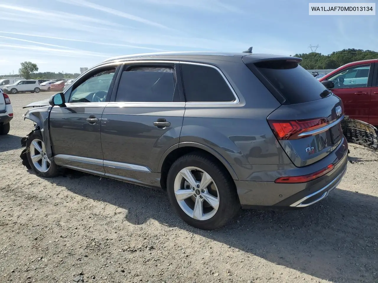 2021 Audi Q7 Premium Plus VIN: WA1LJAF70MD013134 Lot: 56792195