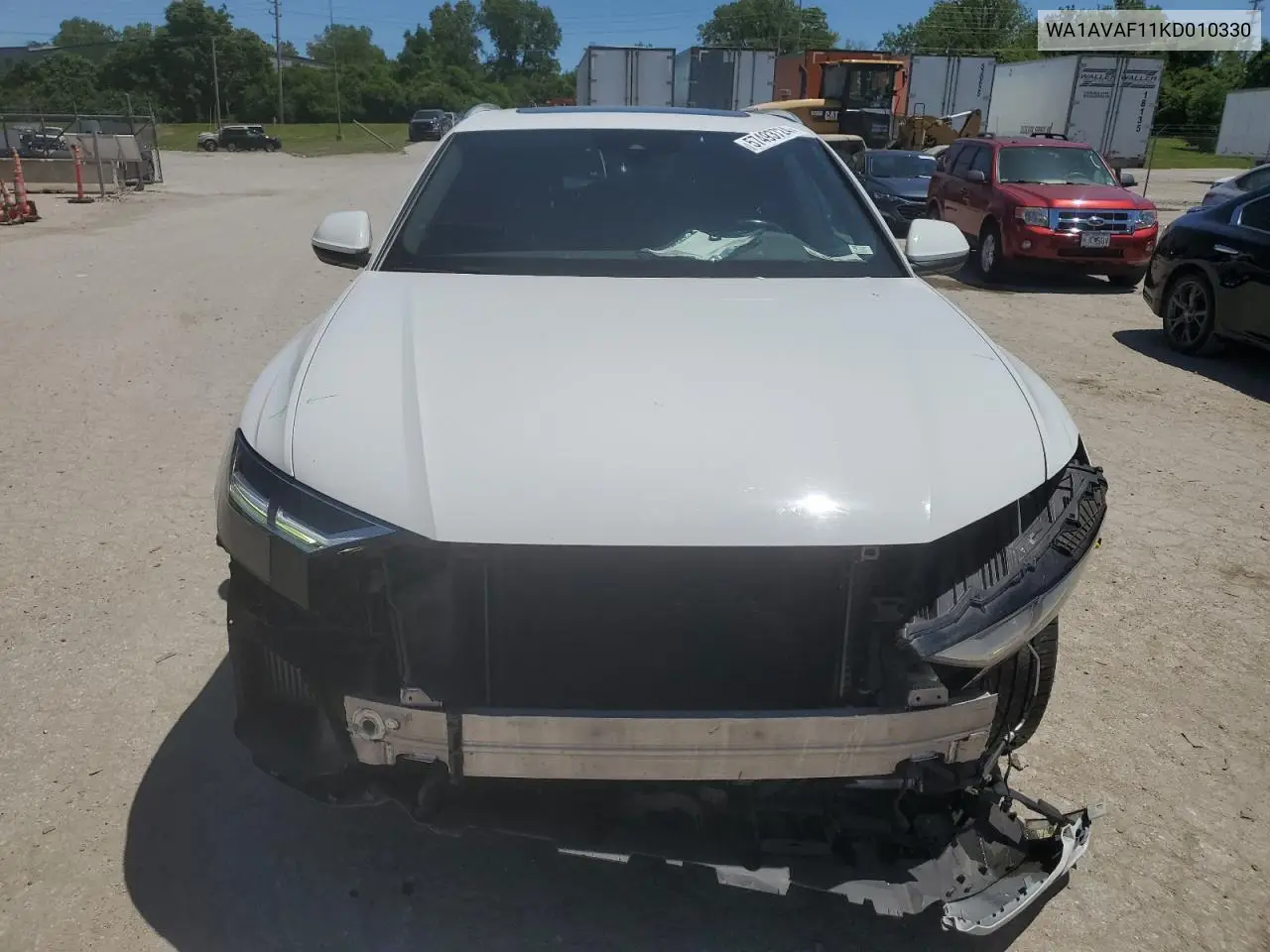 2019 Audi Q8 Premium VIN: WA1AVAF11KD010330 Lot: 57493724