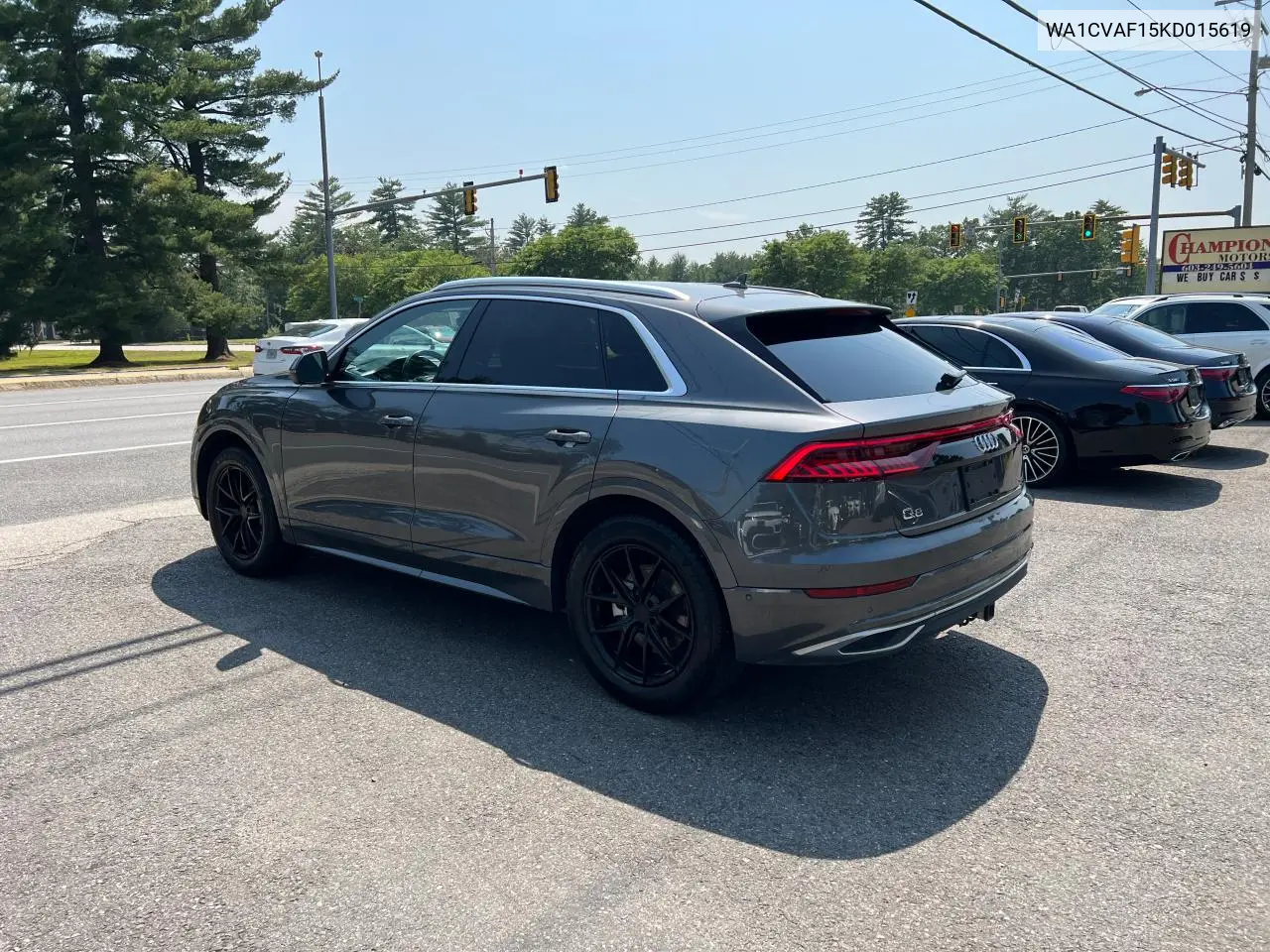 2019 Audi Q8 Prestige VIN: WA1CVAF15KD015619 Lot: 61385145