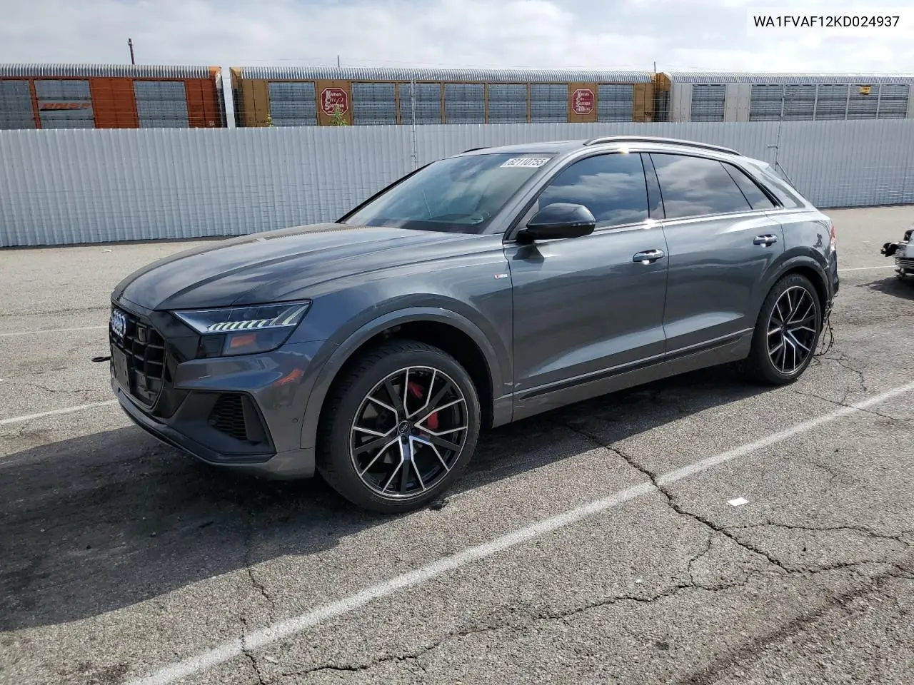 2019 Audi Q8 Prestige S-Line VIN: WA1FVAF12KD024937 Lot: 62110755