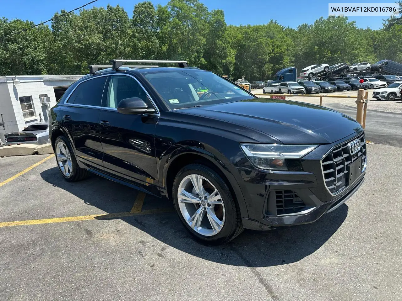 2019 Audi Q8 Premium Plus VIN: WA1BVAF12KD016786 Lot: 63250795