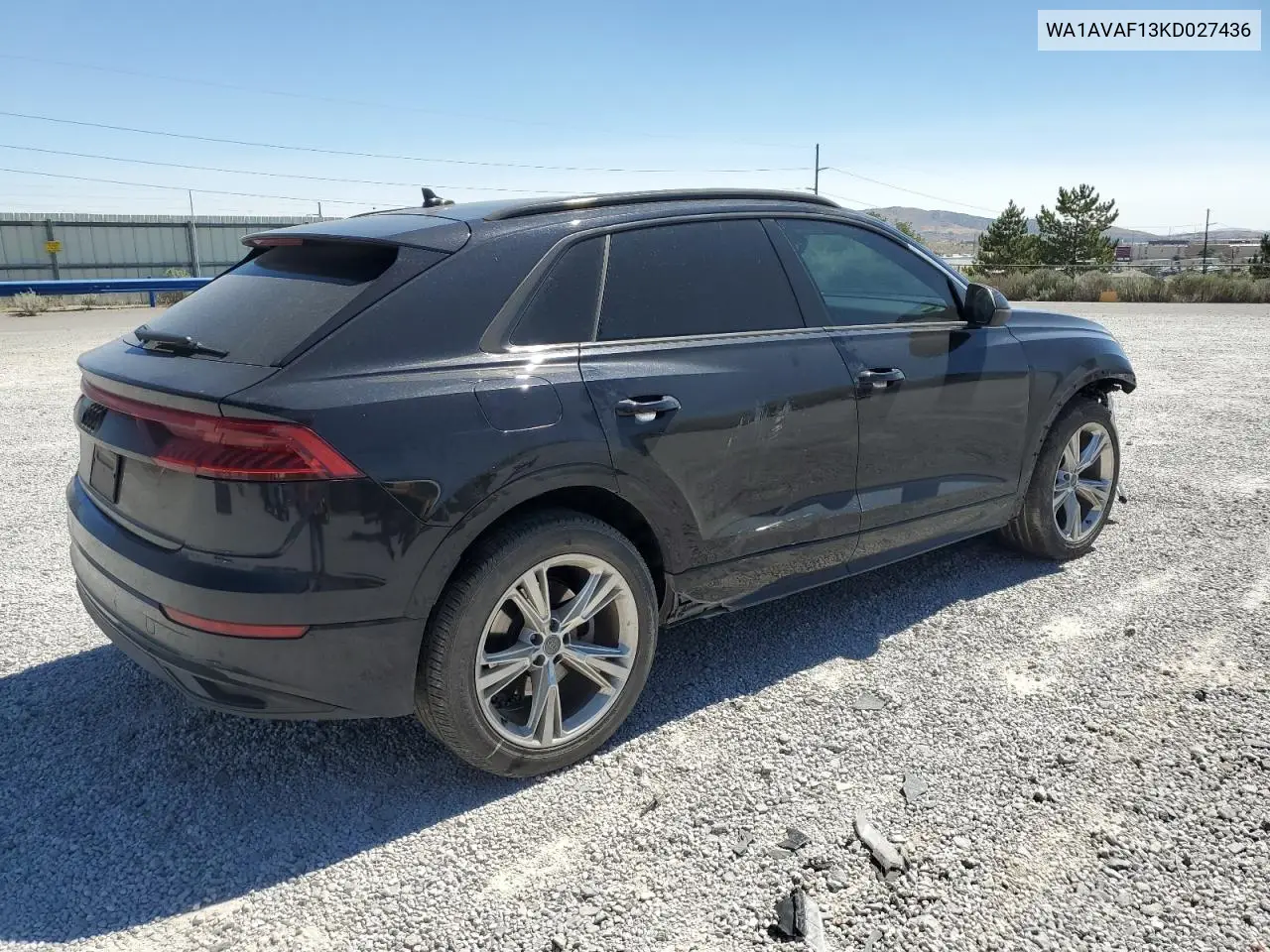 2019 Audi Q8 Premium VIN: WA1AVAF13KD027436 Lot: 64143025