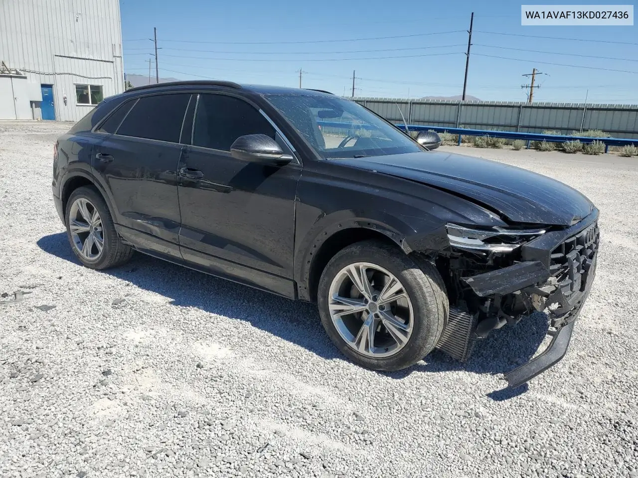 2019 Audi Q8 Premium VIN: WA1AVAF13KD027436 Lot: 64143025