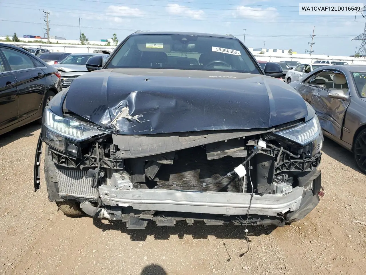 2020 Audi Q8 Prestige VIN: WA1CVAF12LD016549 Lot: 59866565