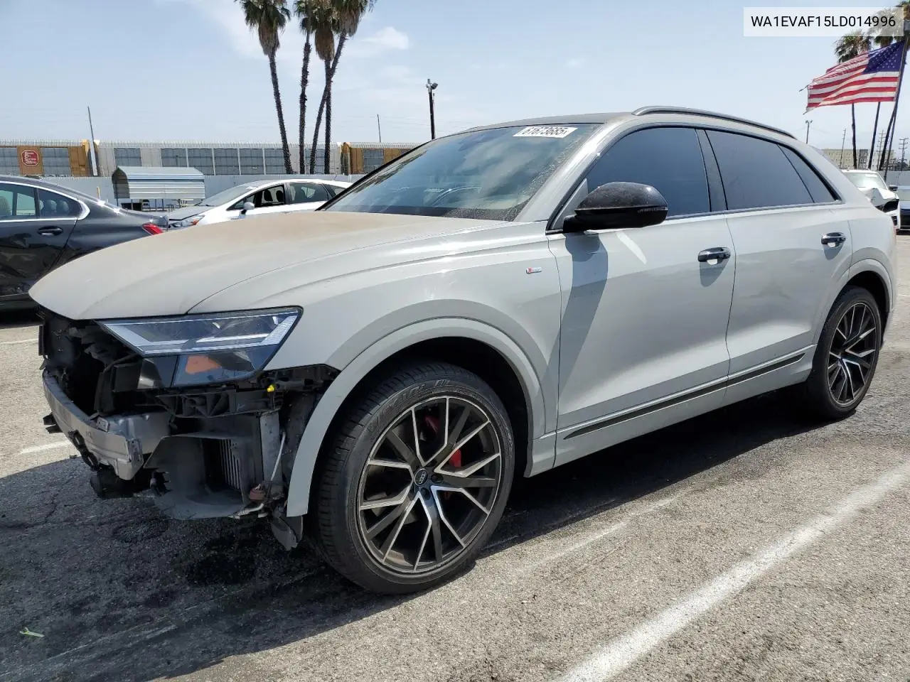 2020 Audi Q8 Premium Plus S-Line VIN: WA1EVAF15LD014996 Lot: 61673685