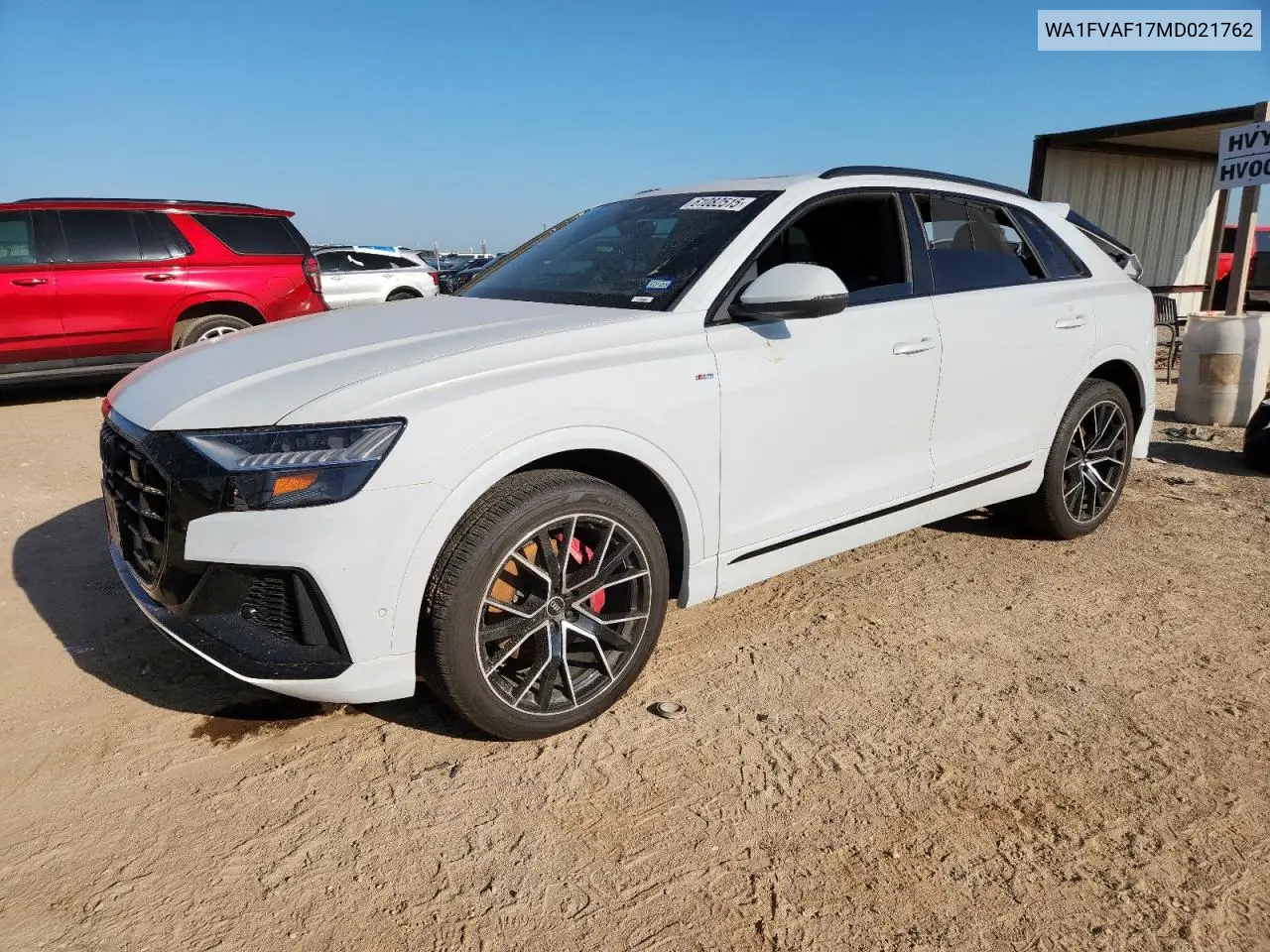 2021 Audi Q8 Prestige S-Line VIN: WA1FVAF17MD021762 Lot: 61082515