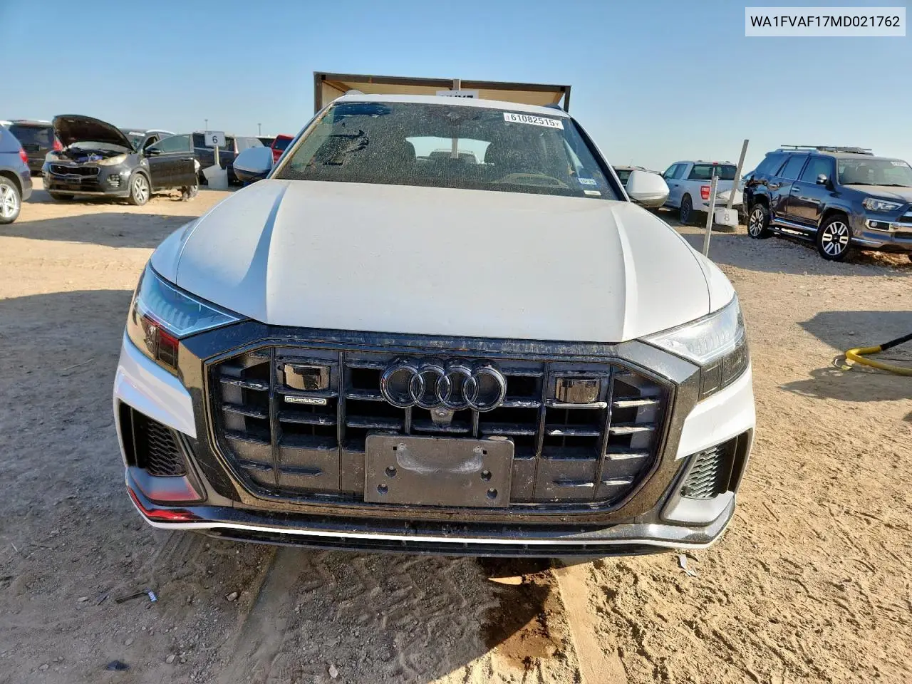 2021 Audi Q8 Prestige S-Line VIN: WA1FVAF17MD021762 Lot: 61082515