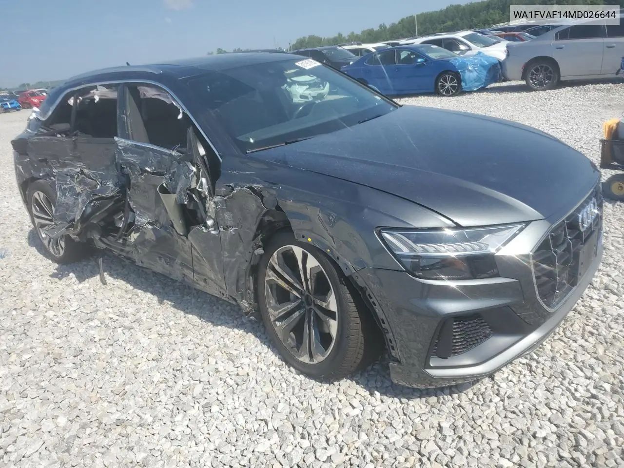2021 Audi Q8 Prestige S-Line VIN: WA1FVAF14MD026644 Lot: 61191765