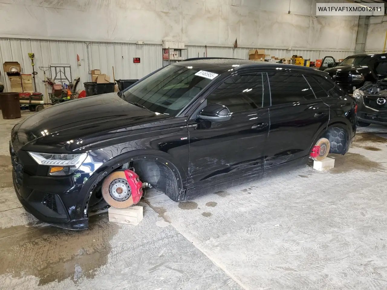 2021 Audi Q8 Prestige S-Line VIN: WA1FVAF1XMD012411 Lot: 61465955