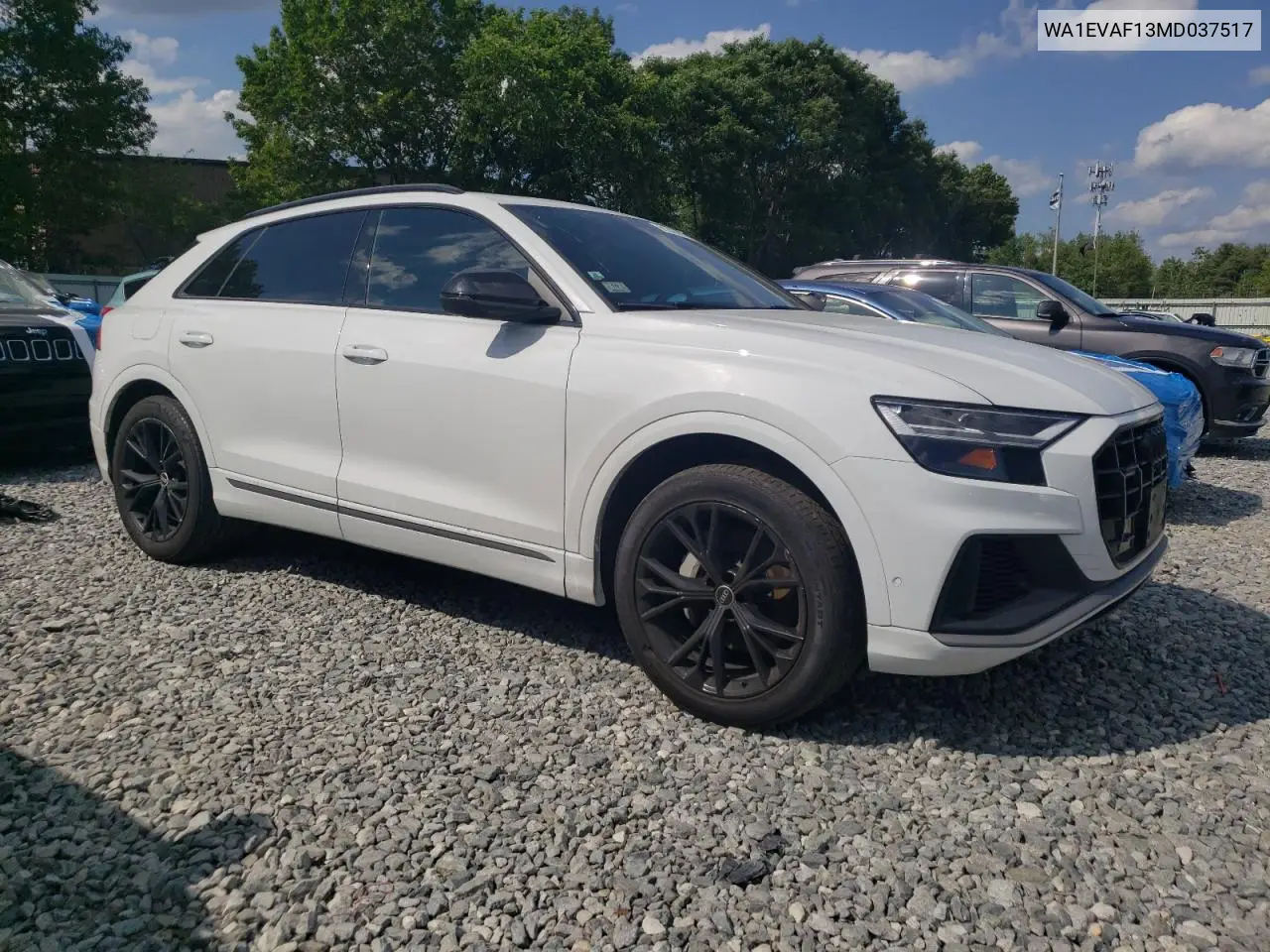 2021 Audi Q8 Premium Plus S-Line VIN: WA1EVAF13MD037517 Lot: 61543635