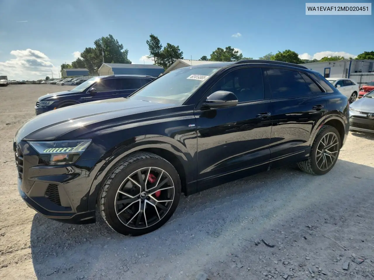 2021 Audi Q8 Premium Plus S-Line VIN: WA1EVAF12MD020451 Lot: 62409565