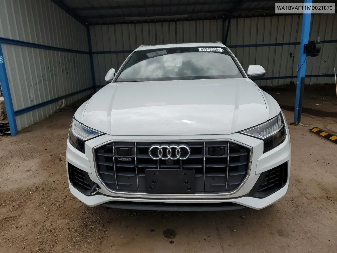 2021 Audi Q8 Premium Plus VIN: WA1BVAF11MD021870 Lot: 65349035