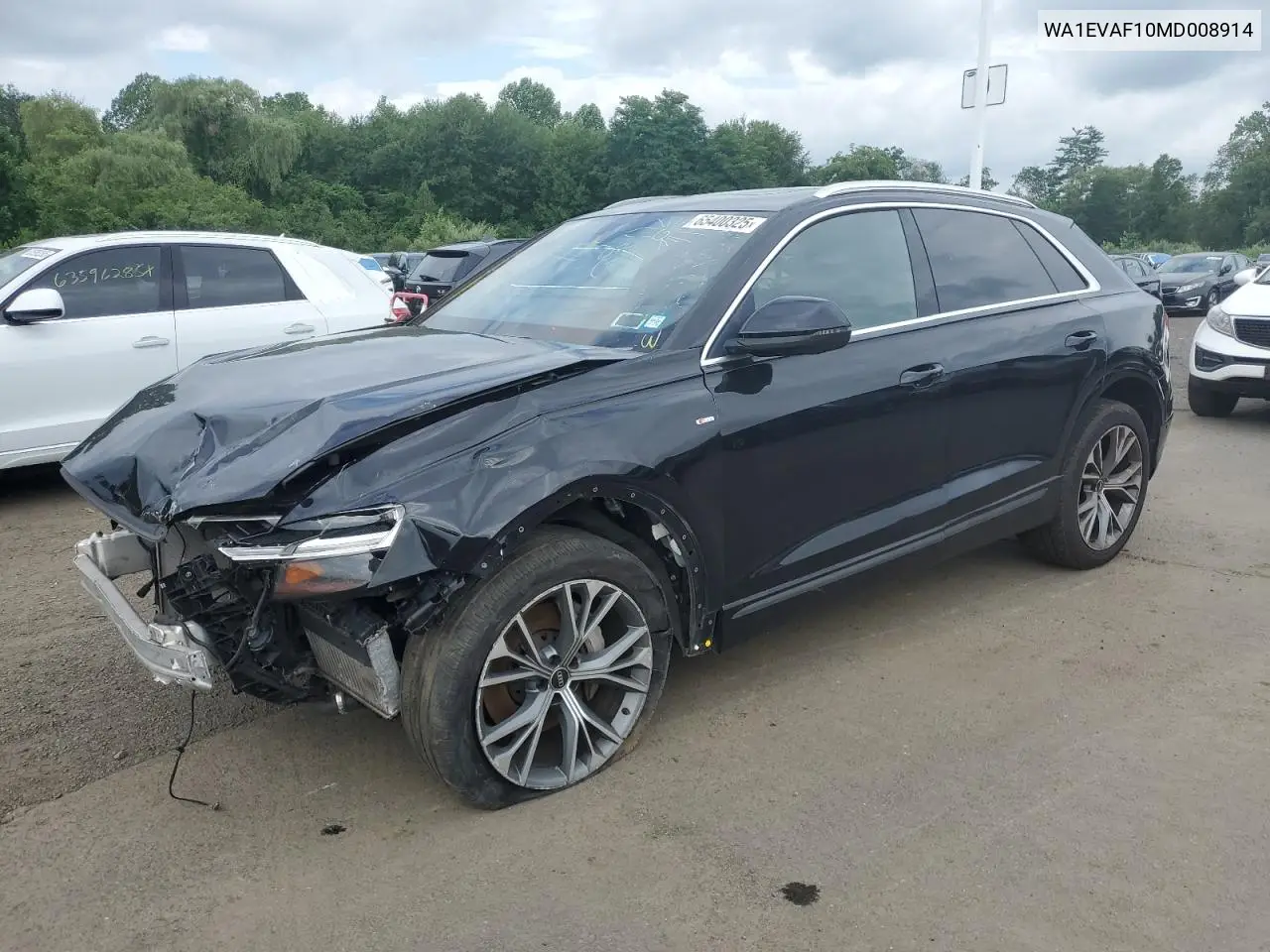 2021 Audi Q8 Premium Plus S-Line VIN: WA1EVAF10MD008914 Lot: 65400325