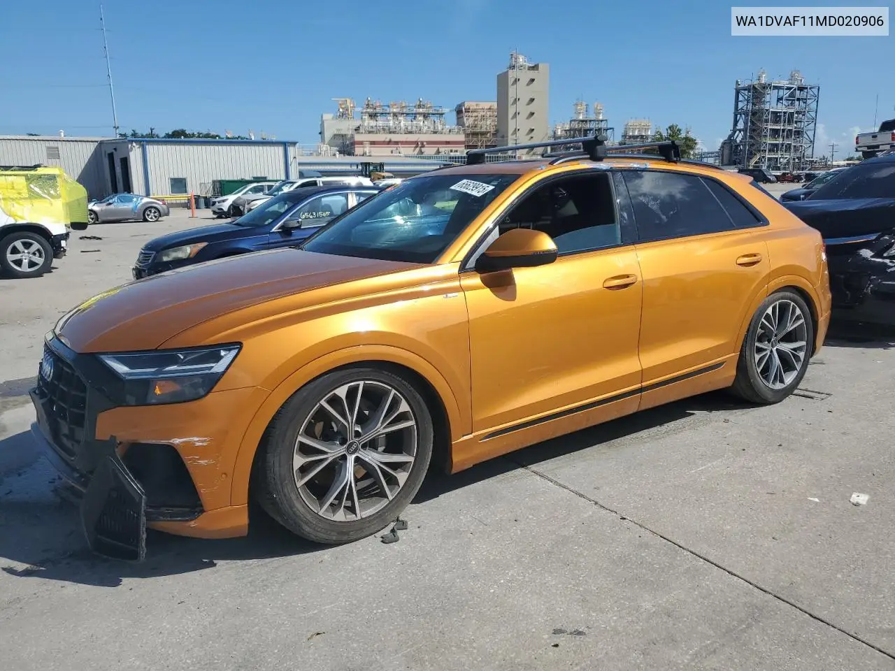 2021 Audi Q8 Progressiv VIN: WA1DVAF11MD020906 Lot: 65629915
