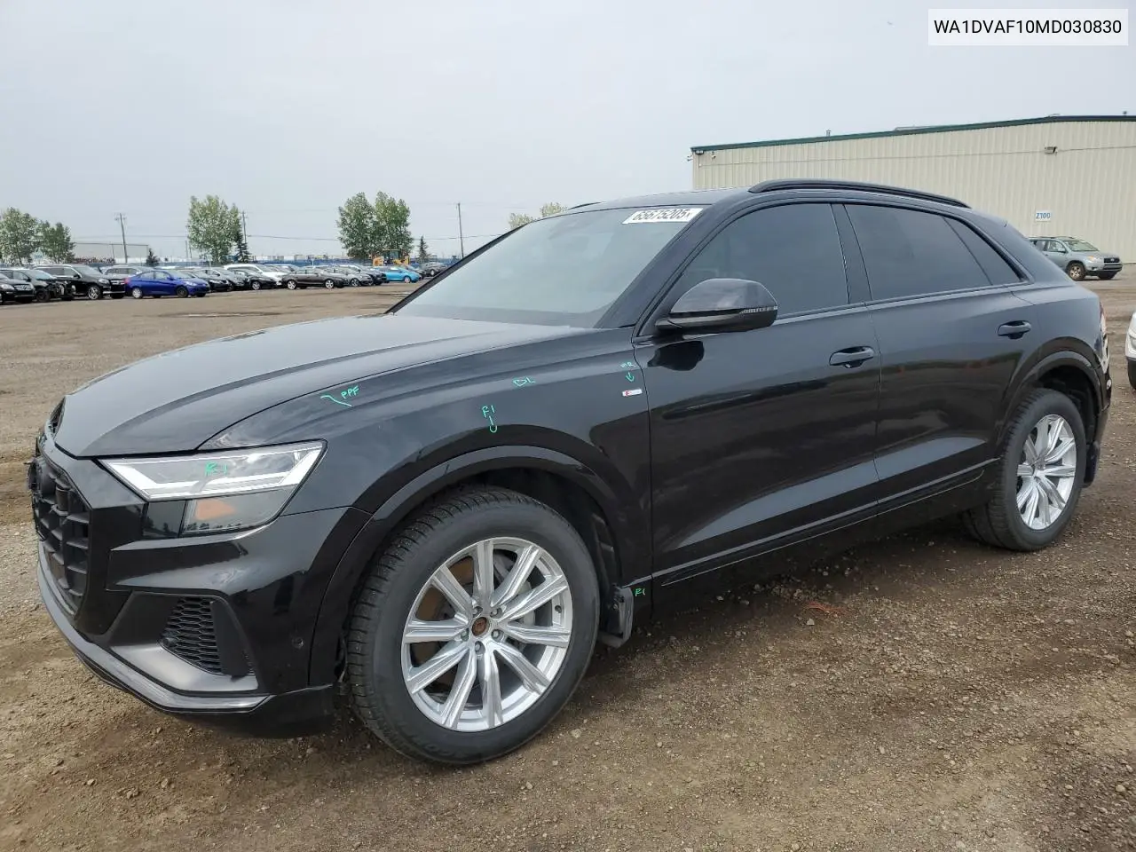 2021 Audi Q8 Progressiv VIN: WA1DVAF10MD030830 Lot: 65675205