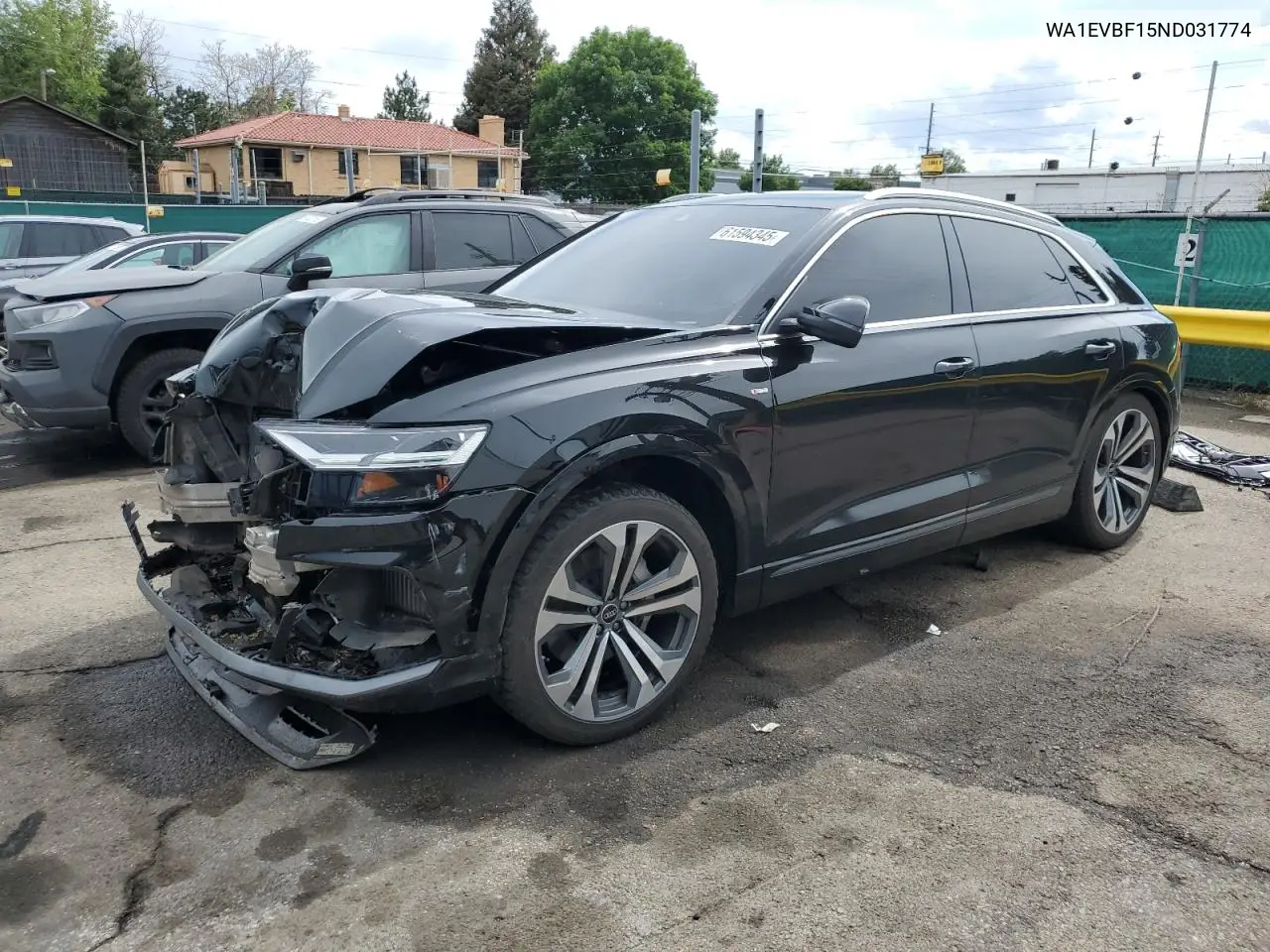 2022 Audi Q8 Premium Plus S-Line VIN: WA1EVBF15ND031774 Lot: 61594345