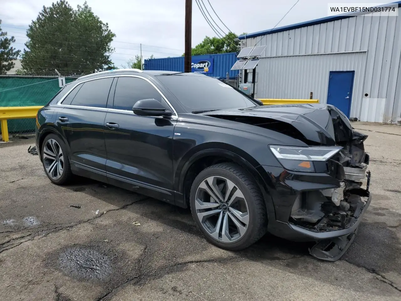 2022 Audi Q8 Premium Plus S-Line VIN: WA1EVBF15ND031774 Lot: 61594345