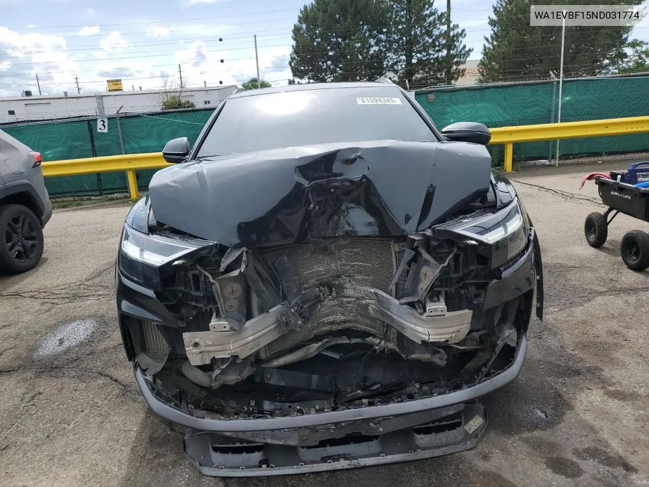 2022 Audi Q8 Premium Plus S-Line VIN: WA1EVBF15ND031774 Lot: 61594345
