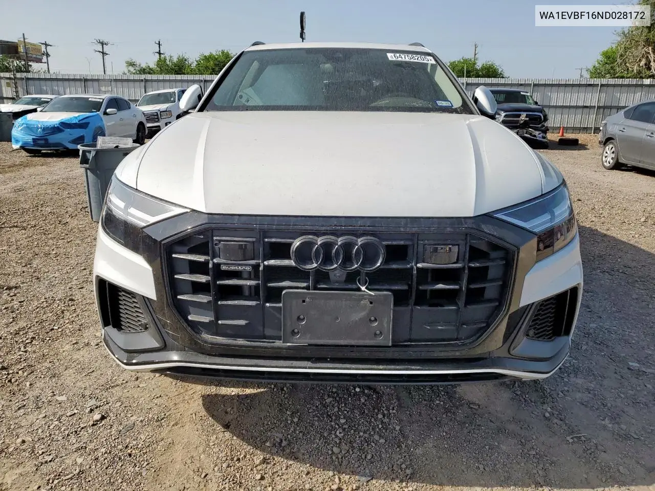 2022 Audi Q8 Premium Plus S-Line VIN: WA1EVBF16ND028172 Lot: 64758205