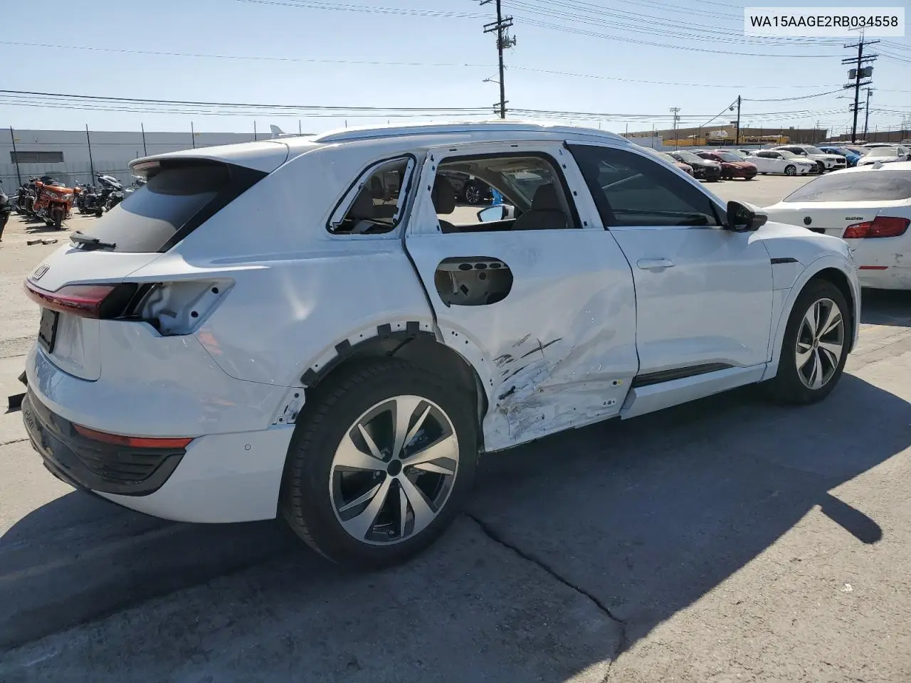 2024 Audi Q8 E-Tron Premium Plus VIN: WA15AAGE2RB034558 Lot: 56741665