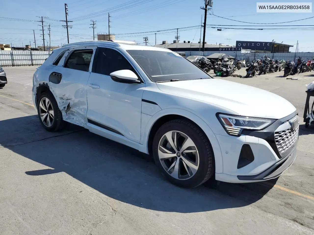 2024 Audi Q8 E-Tron Premium Plus VIN: WA15AAGE2RB034558 Lot: 56741665