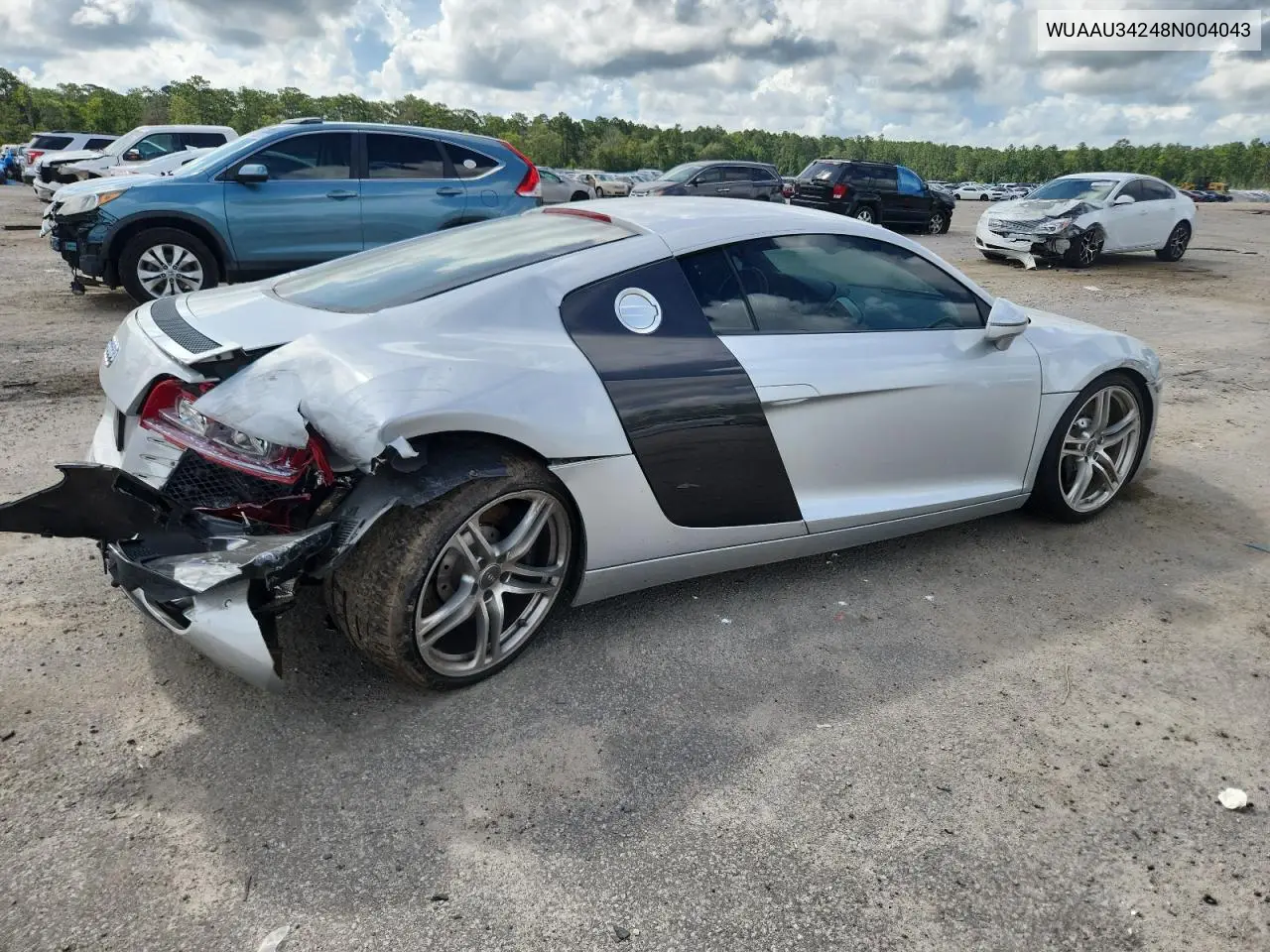 2008 Audi R8 4.2 Quattro VIN: WUAAU34248N004043 Lot: 64609415
