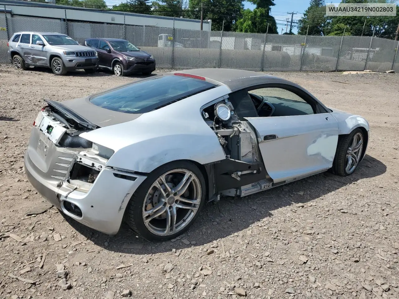 2009 Audi R8 4.2 Quattro VIN: WUAAU34219N002803 Lot: 65063885