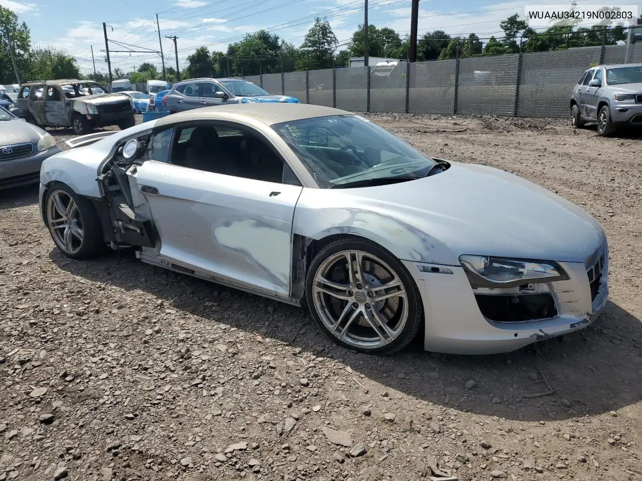 2009 Audi R8 4.2 Quattro VIN: WUAAU34219N002803 Lot: 65063885