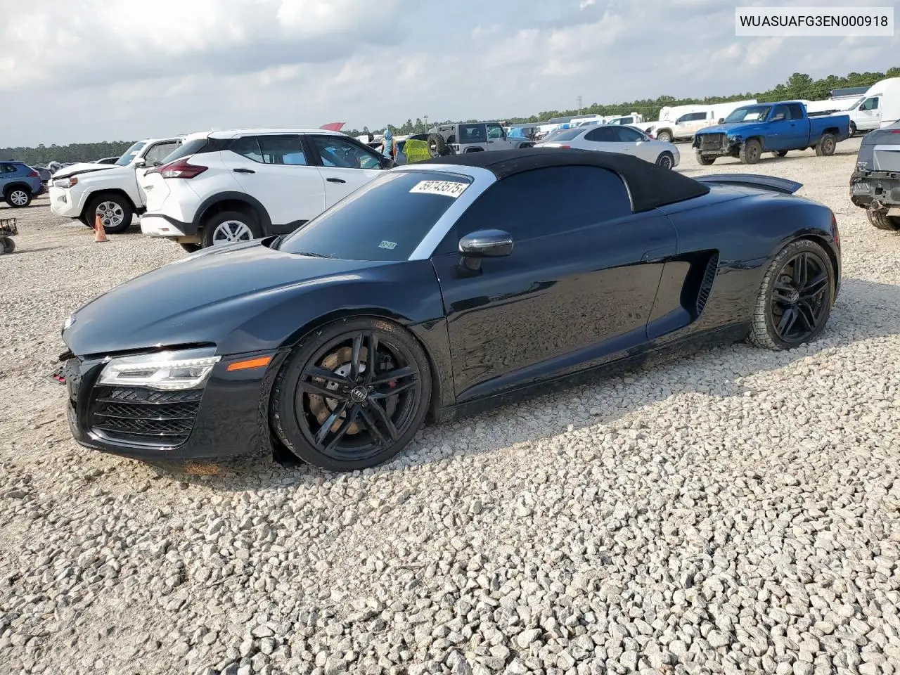 2014 Audi R8 4.2 Quattro VIN: WUASUAFG3EN000918 Lot: 59743575