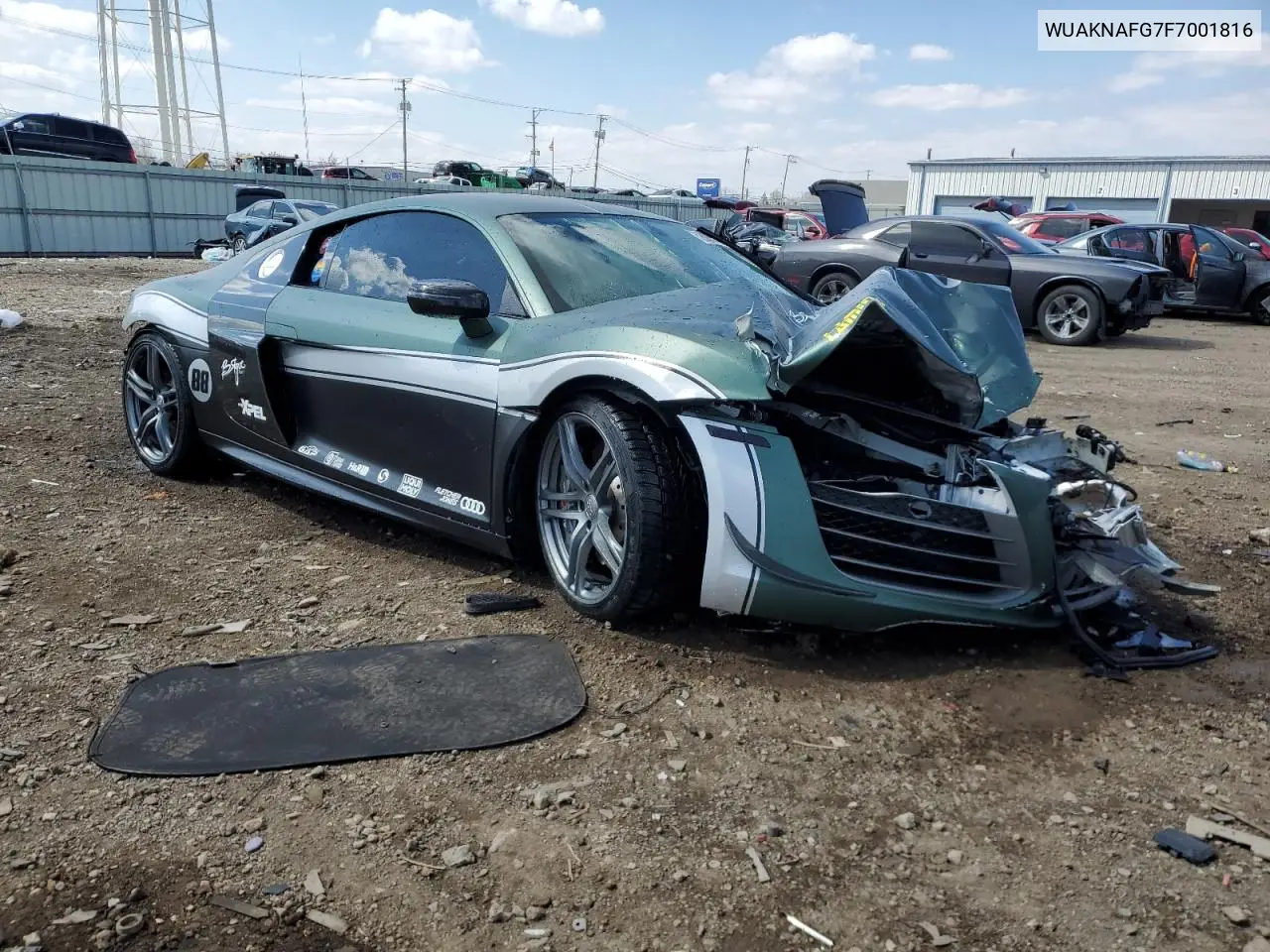2015 Audi R8 5.2 Plus Quattro VIN: WUAKNAFG7F7001816 Lot: 52622535